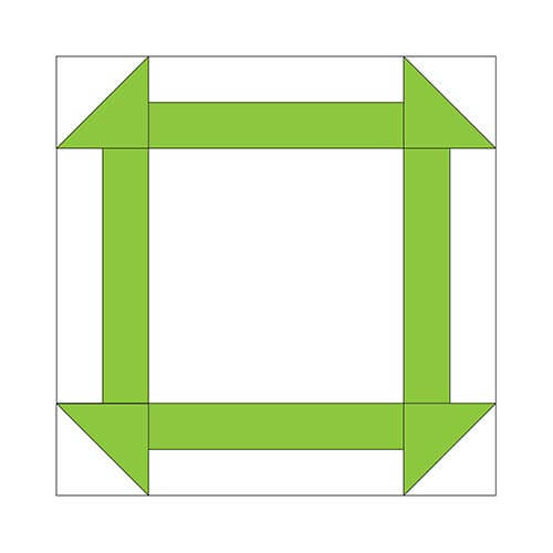 Churn Dash Block Quilt Street