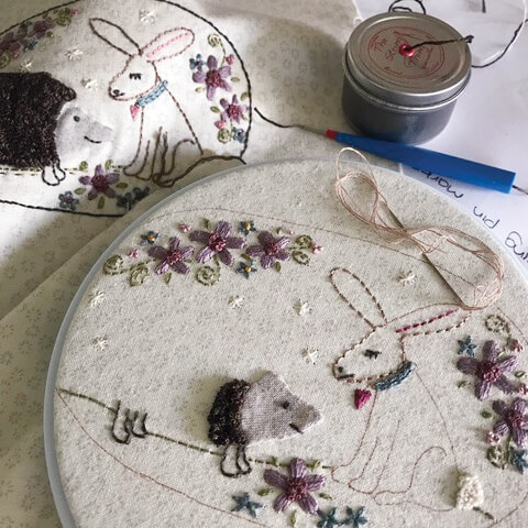 Punchneedle sample work