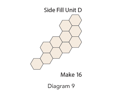 French Bouquet Quilt Block, Diagram 9