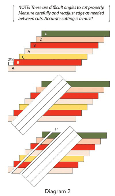 Oakleigh Quilt Block, Diagram 2