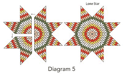 Oakleigh Quilt Block, Diagram 5
