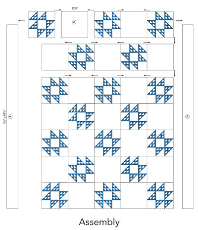 Tempus Fugit Quilt, Assembly
