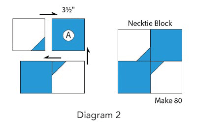 Ties to Indiana Quilt, Diagram 2