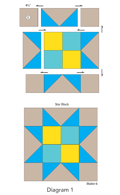 Celebration Quilt-Along, Diagram 1