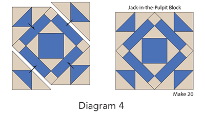 First Frost Quilt Pattern, Diagram 4